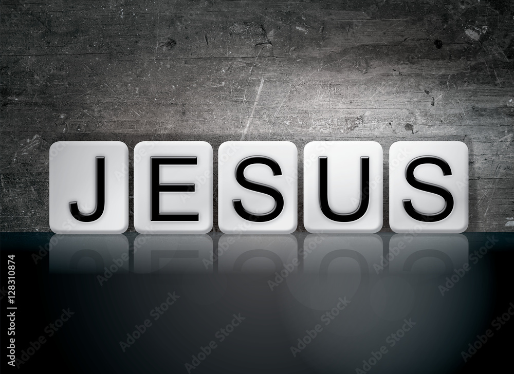 Jesus Tiled Letters Concept and Theme