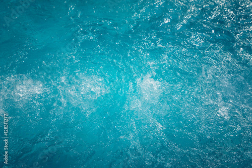 Blue water surface and gentle wave