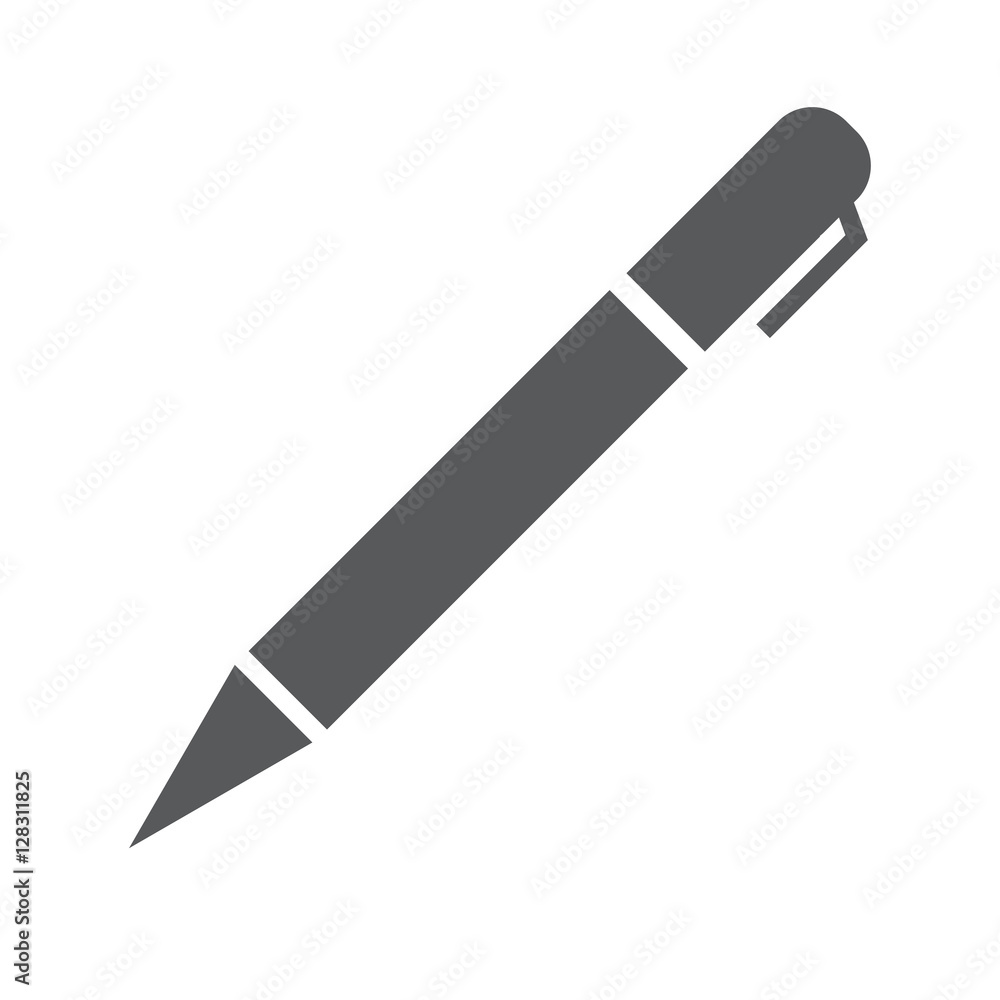 pen icon on white background pen icon on white background