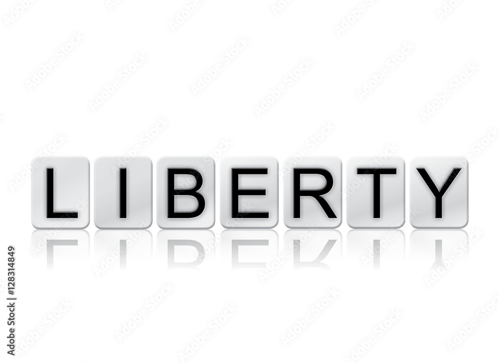 Liberty Isolated Tiled Letters Concept and Theme Liberty Isolated Tiled Letters Concept and Theme