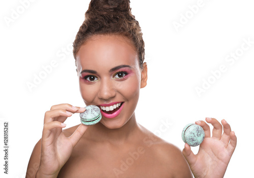 Attractive young woman with...