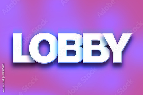 Lobby Concept Colorful Word Art