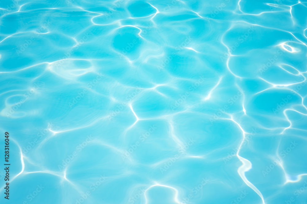 Beautiful gentle wave and water surface in swimming pool
