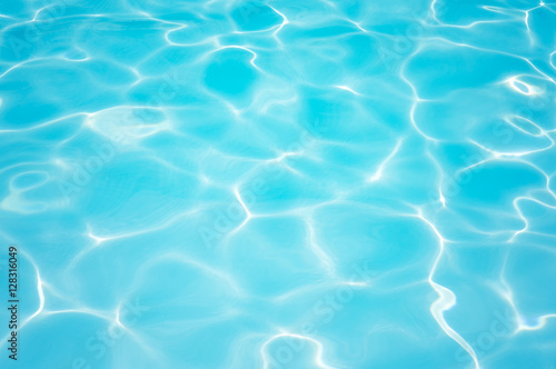 Beautiful gentle wave and water surface in swimming pool