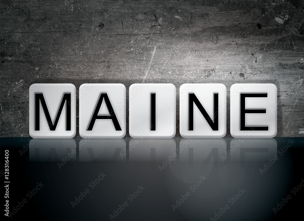 Maine Tiled Letters Concept and Theme