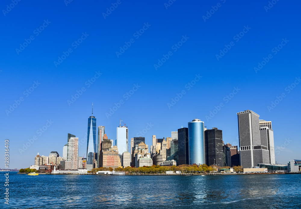 Obraz premium Krajobraz Nowego Jorku na Manhattanie