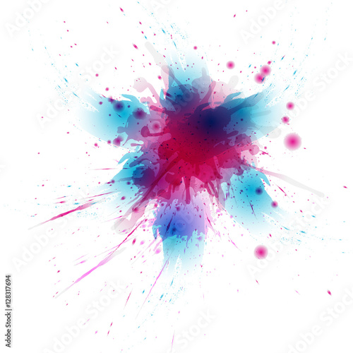 Abstract artistic Background of colors stain formed
