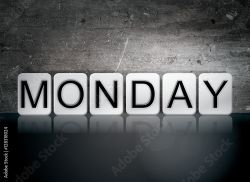 Monday Tiled Letters Concept and Theme