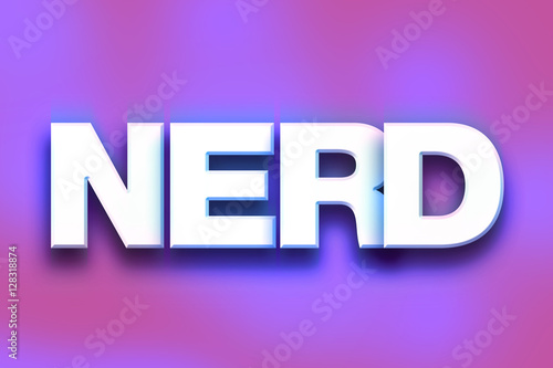Nerd Concept Colorful Word Art