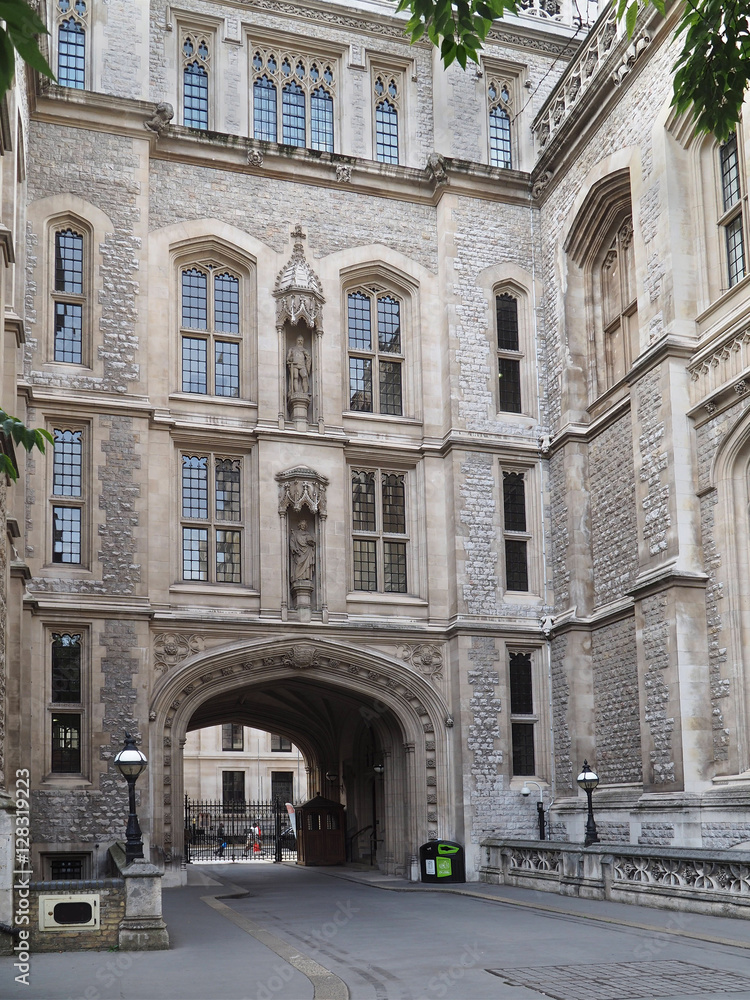University of London, gothic archway entrance