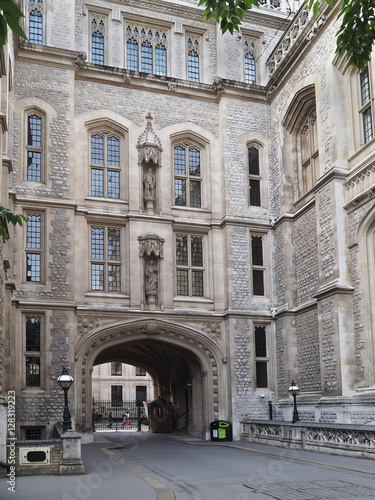 University of London, gothic archway entrance