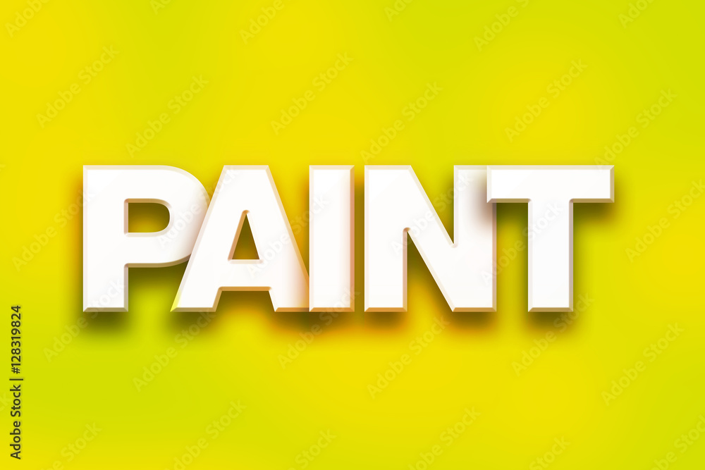 Fototapeta premium Paint Concept Colorful Word Art