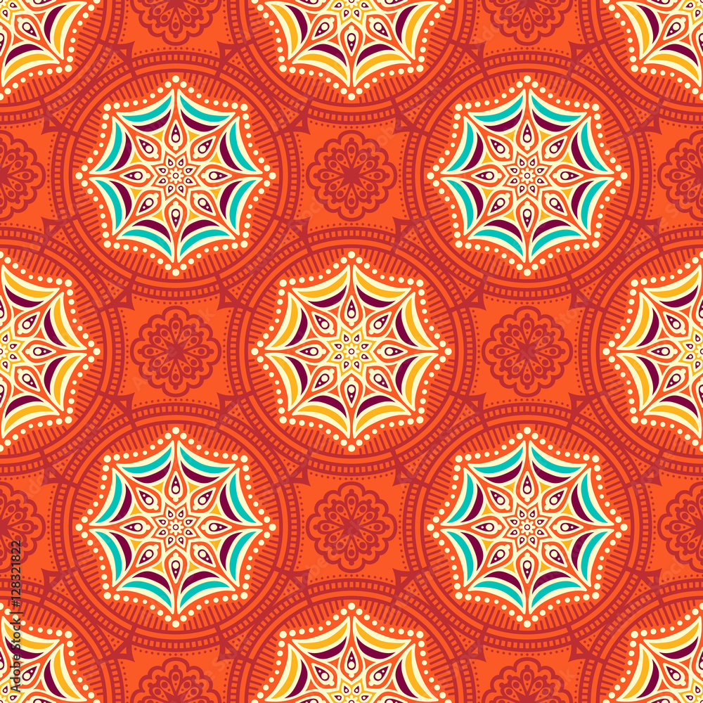 Ethnic floral seamless pattern Ethnic floral seamless pattern