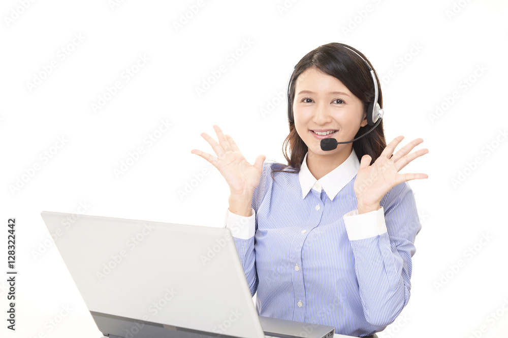 笑顔のオペレーター 笑顔のオペレーター