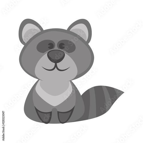 badger funny cartoon character. Cute icon