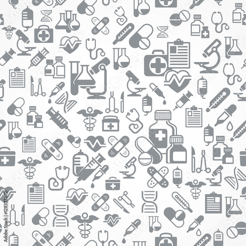 Medical background in grey