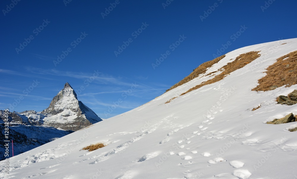 The gigantic mountain in Switzerland.