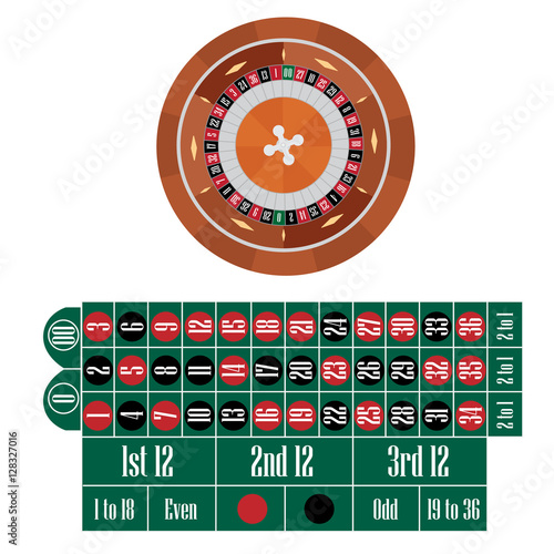 American roulette table