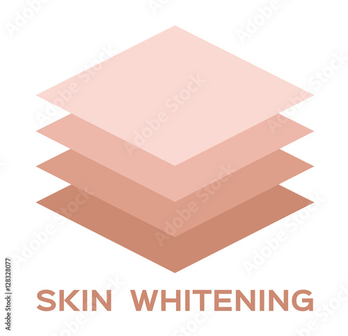 skin whitening icon and vector . dark skin turn to white skin