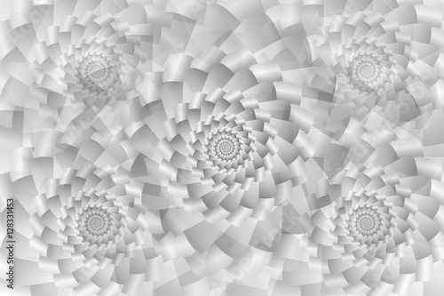 Silver metallic spiral background