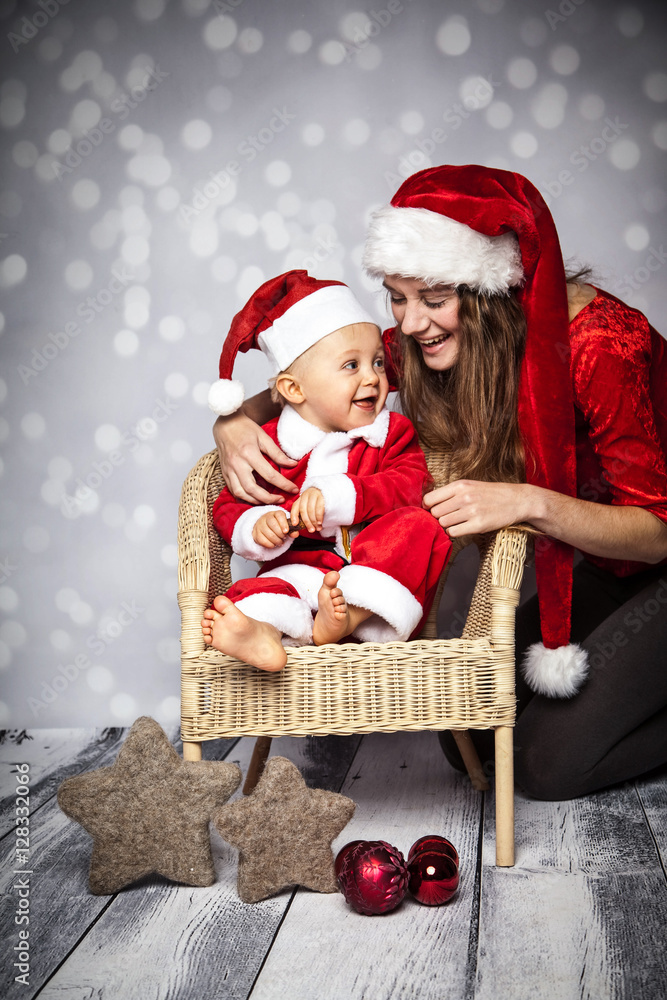 Fototapeta premium kuscheln zur Weihnachtszeit