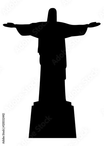 Christus Statue in Rio Silhouette