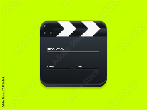Movie clapper board