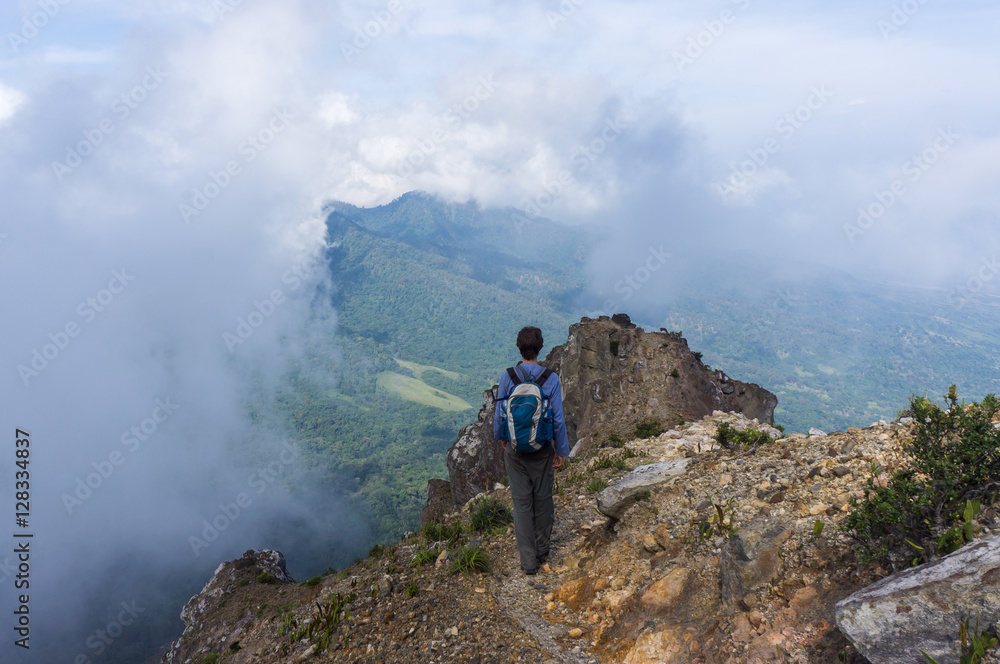 Hike on Egon volcano, Flores, Nusa Tenggara, Indonesia