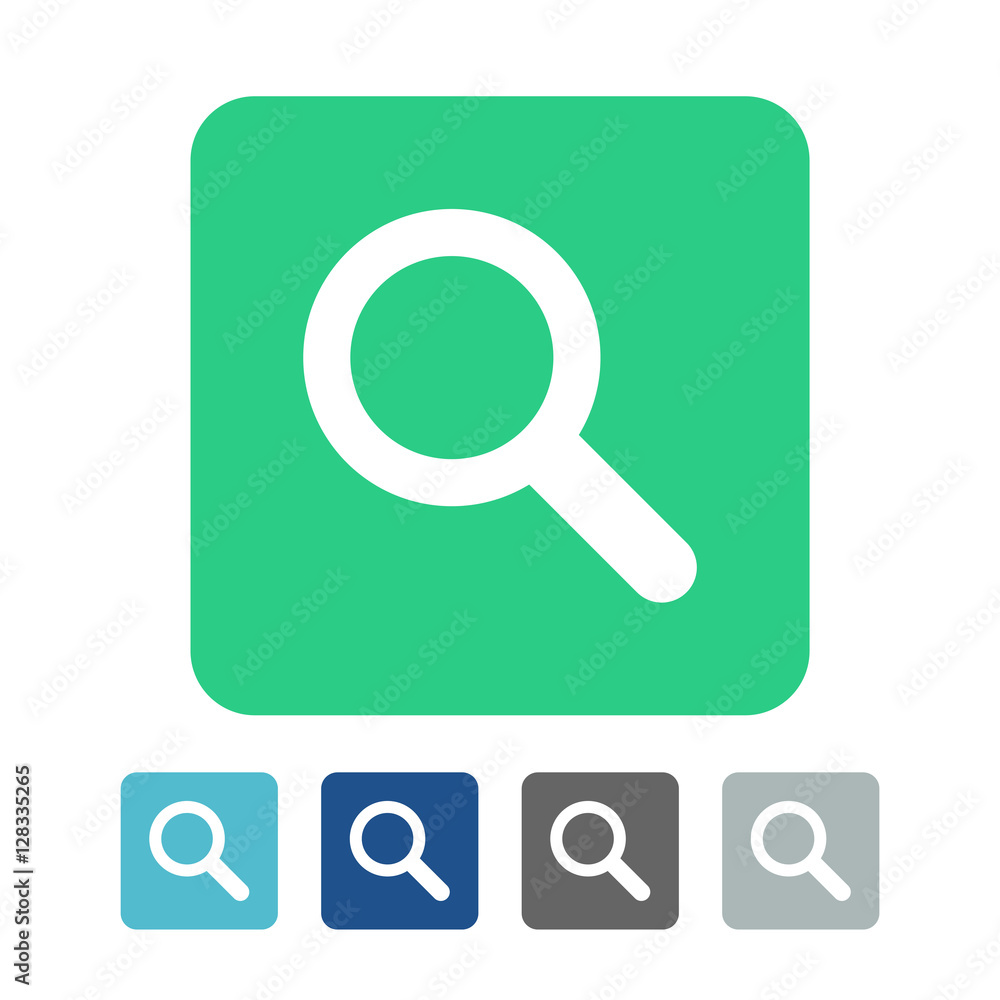 Magnifying glass flat icon vector Magnifying glass flat icon vector
