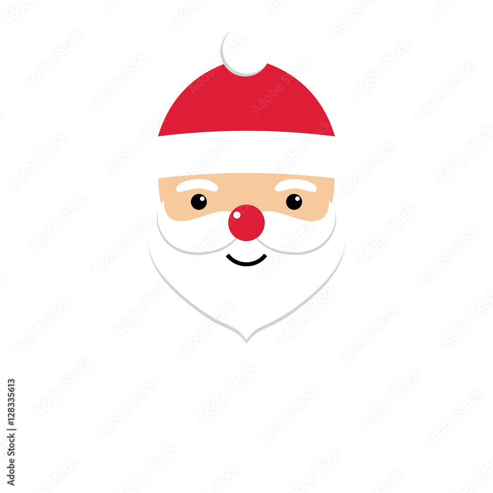 Christmas card with Santa Claus and copy space Christmas card with Santa Claus and copy space