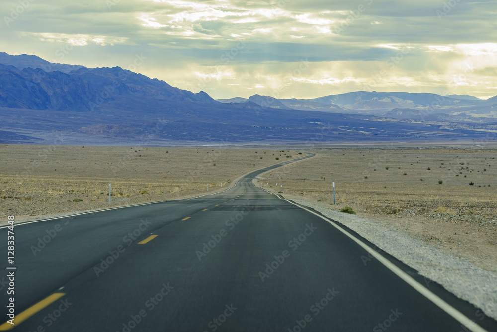 Beautiful clouds over Death Valley National Park