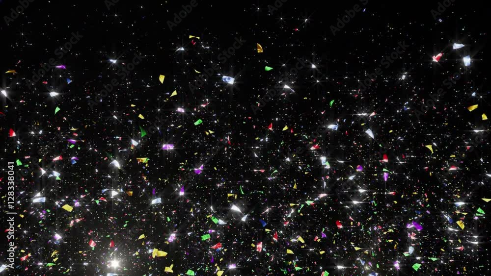 Colorful confetti particles Colorful confetti particles