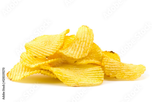 Heap of potato chips