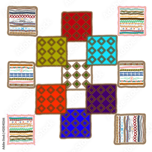 Ethnic handmade ornament for your design