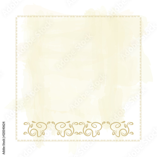 текстура старой бумаги с каймой, векторная иллюстрация