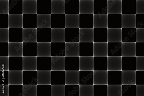 Abstract fractal dark background with squares