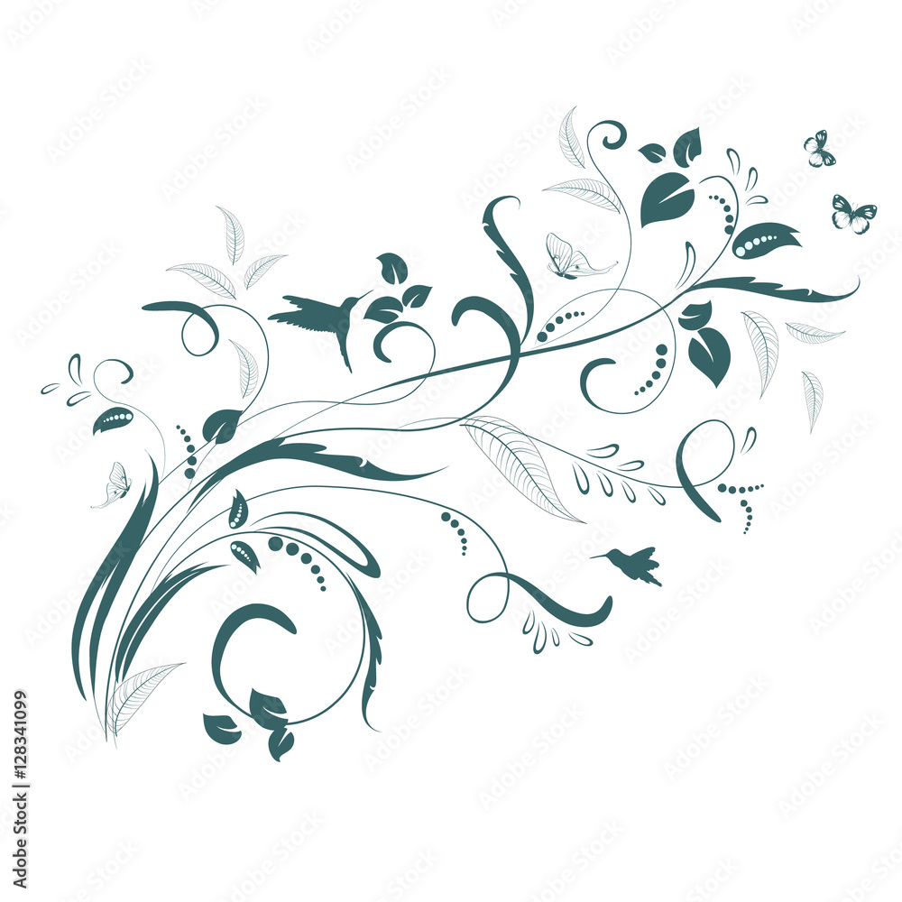 floral ornament for your design