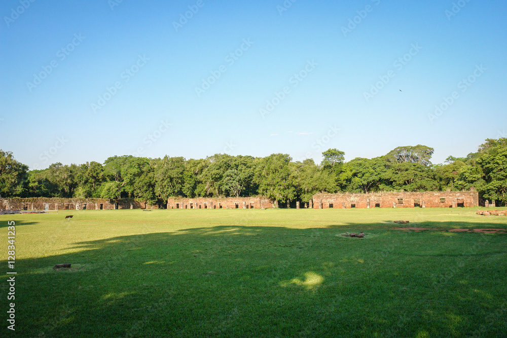 Jesuit ruins of San Ignacio in Argentina Jesuit ruins of San Ignacio in Argentina