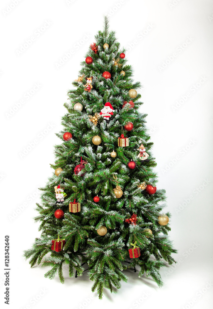 schön geschmückter Weihnachtsbaum schön geschmückter Weihnachtsbaum