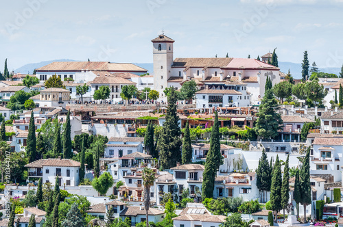 View of sunny Granada, Spain photo