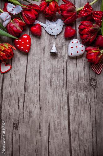 Fototapeta Naklejka Na Ścianę i Meble -  Valentines Day background
