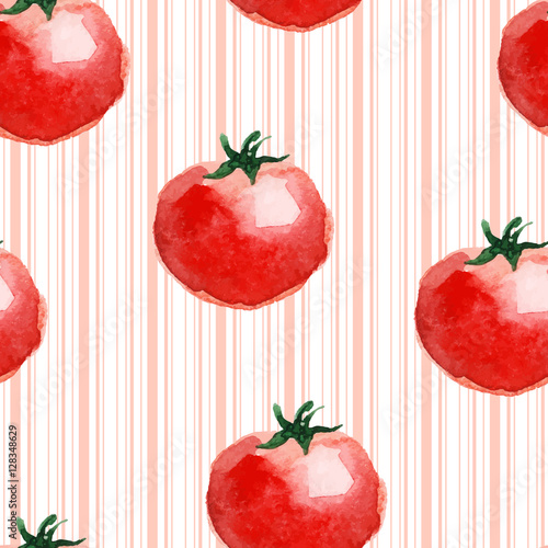 Seamless tomato pattern.