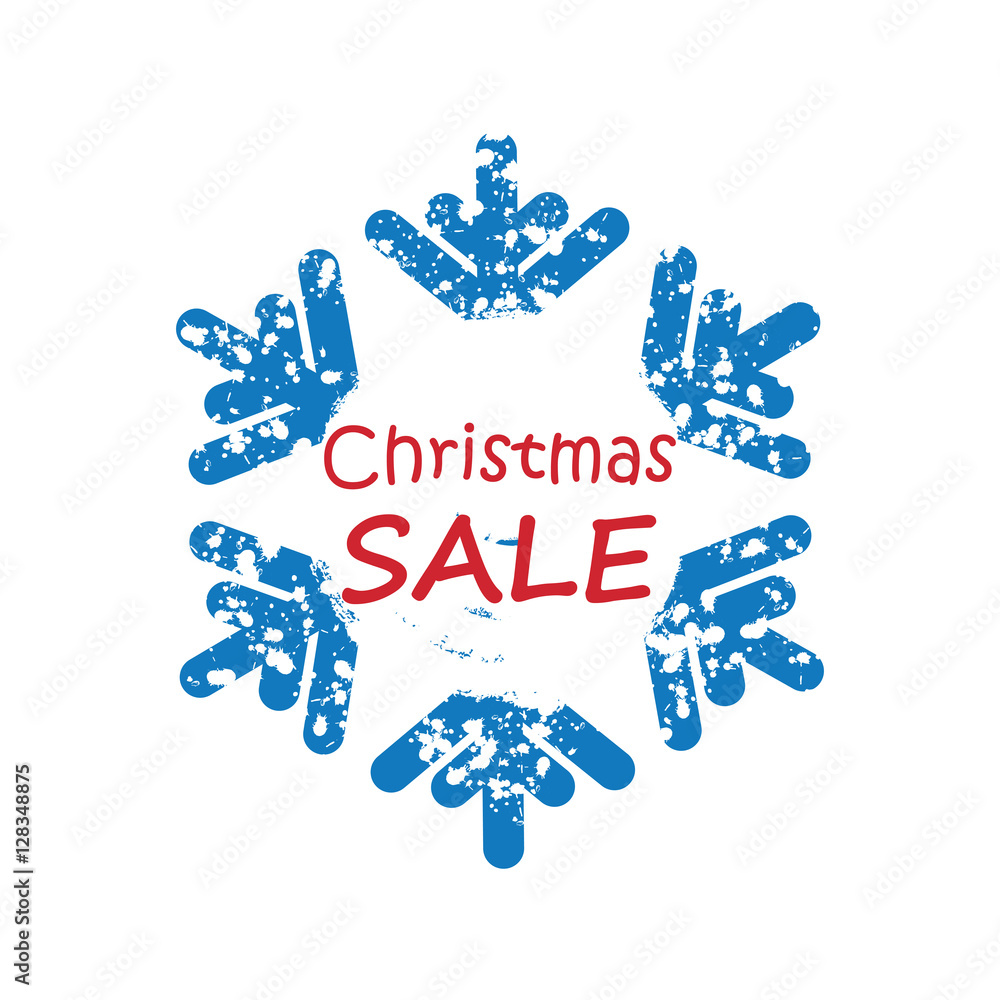 Snow background for Christmas and New Year sale Snow background for Christmas and New Year sale