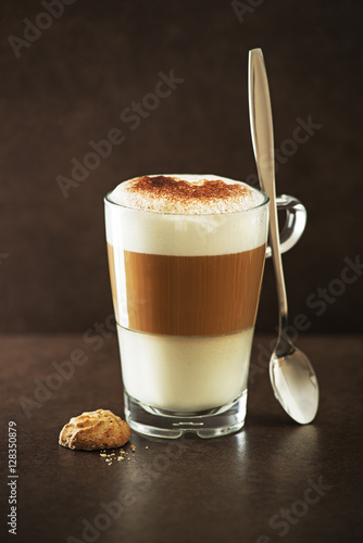 Latte macchiato coffee