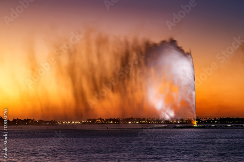 King Fahd s Fountain  also known as the Jeddah Fountain  is a fountain in Jeddah  Saudi Arabia  the tallest of its type in the world