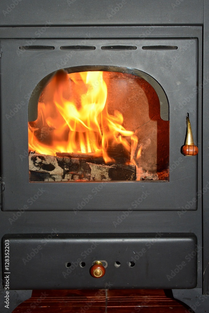 Wood stove close up Wood stove close up
