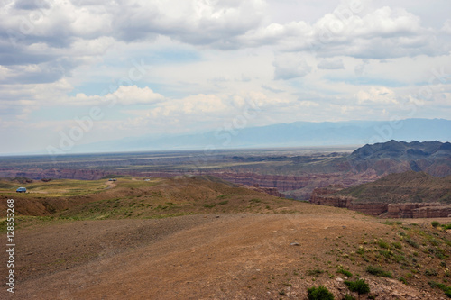 View over Sharyn or Charyn Canyon  Kazakhstan