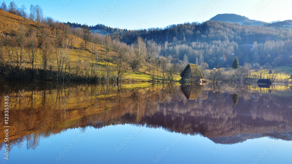 Poisoned lake Transylvania