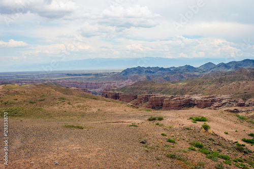 View over Sharyn or Charyn Canyon  Kazakhstan