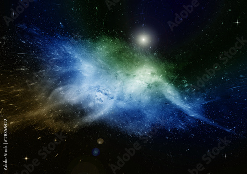 galaxy in a free space © Zhanna Ocheret